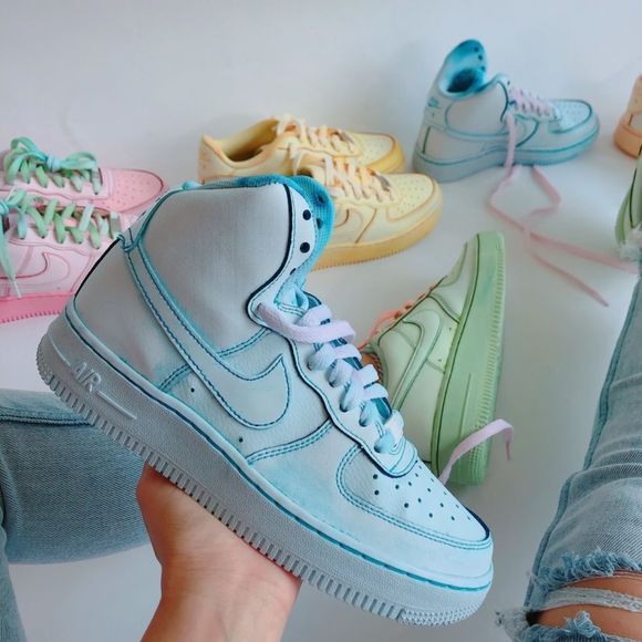 Nike Shoes - Tye dye air force high